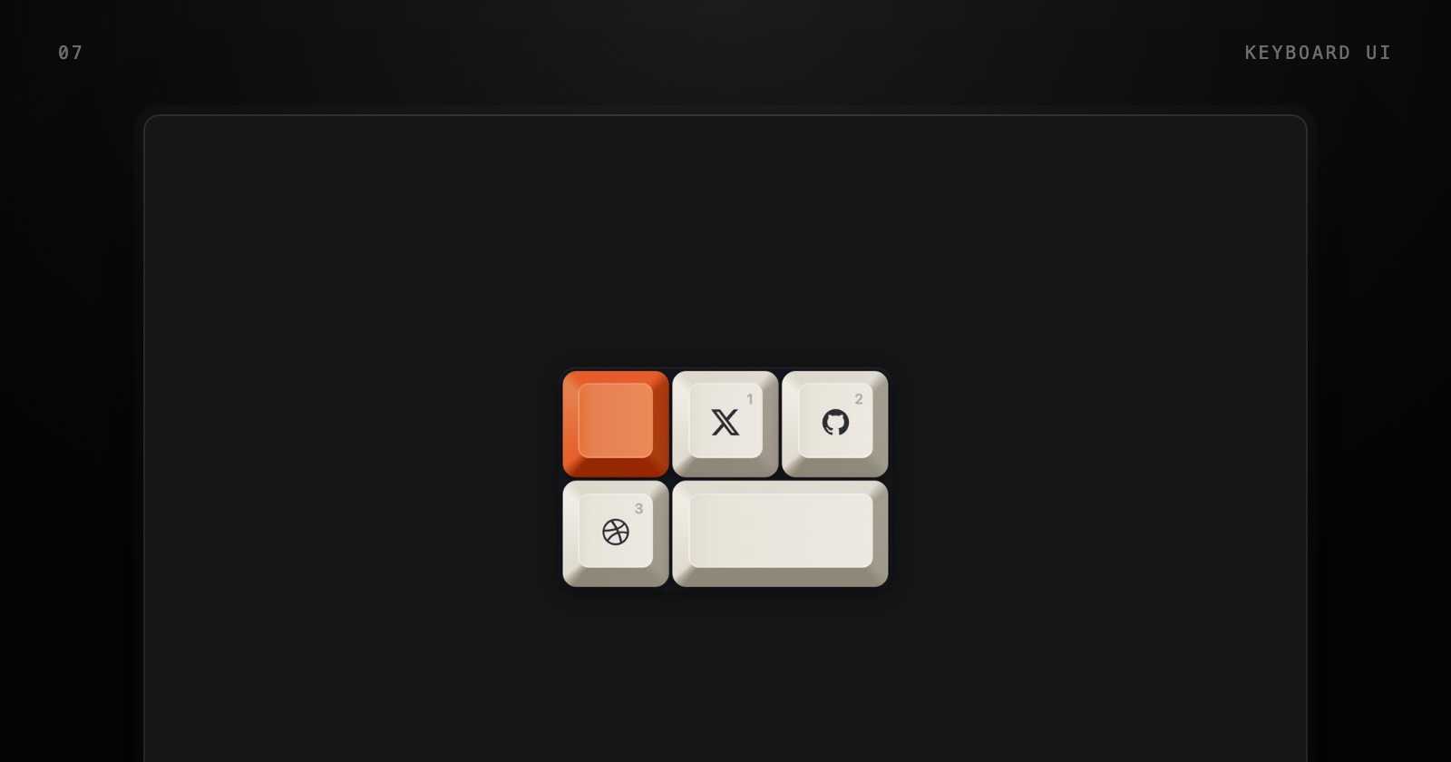 Keyboard UI